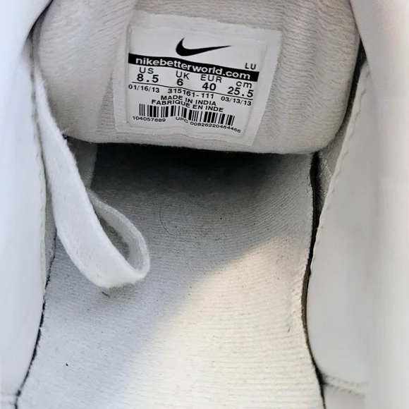 Nike Court Royale White Women's 315161-111 Sneakers/Shoes Size 8.5 - Picture 9 of 11